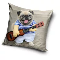 Kutyás Guitar párnahuzat 40x40 cm