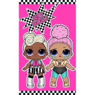   LOL Surprise Hey Doll kéztörlő, arctörlő, törölköző 30x50 cm