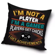 Gamer Achievements párnahuzat 40x40 cm