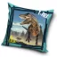 Dinoszaurusz T-Rex párnahuzat 40x40 cm