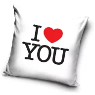 I love you White párnahuzat 40x40 cm