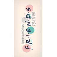   Jóbarátok Quotes fürdőlepedő, strand törölköző 70x140cm