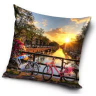 Amsterdam Bicycle párnahuzat 40x40 cm