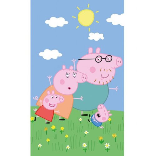 Peppa malac Family kéztörlő, arctörlő, törölköző 30x50 cm