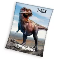 Dinoszaurusz T-Rex coral fleece polár takaró 130x170cm