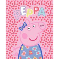 Peppa malac Dots flanel polár takaró 130x160cm