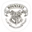 Harry Potter White Crest formapárna, díszpárna 34x36 cm
