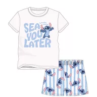   Disney Lilo és Stitch, A csillagkutya Sea You Later gyerek rövid pizsama 3 - 8 év / 98 - 128 cm