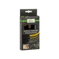 Színes Nassau Gold&Silver akril filctoll szett 5 db-os