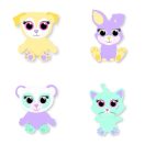 Húsvét Seasonal plüss meglepetés figura 4 változatban