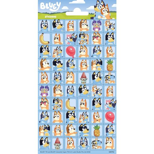 Bluey Bingo mini matrica szett