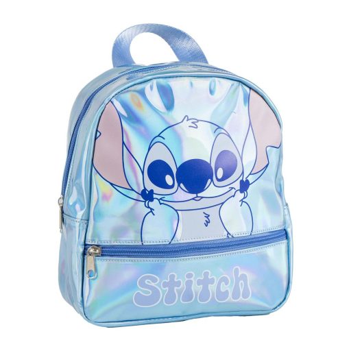 Disney Lilo és Stitch, A csillagkutya Iridiscente hologrammos hátizsák, táska 23 cm