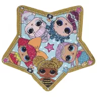   LOL Surprise Star forma fürdőlepedő, strand törölköző 115x110 cm (Fast Dry)