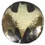 Batman Symbol átfordítható flitteres formapárna 30 cm