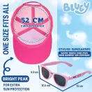 Bluey Pink Team napszemüveg és baseball sapka szett