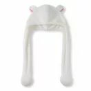 Hello Kitty White gyerek sapka mozgatható fülekkel