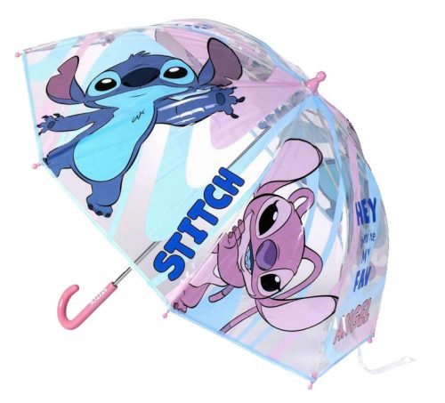 Disney Lilo és Stitch, A csillagkutya Angel gyerek átlátszó esernyő Ø71 cm