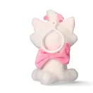 Disney Marie White 3D plüss figura akasztóval, táskadísz 13 cm