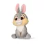 Disney Bambi Thumper 3D plüss figura akasztóval, táskadísz 13 cm