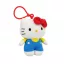 Hello Kitty Blue Dress 3D plüss figura akasztóval, táskadísz 13 cm