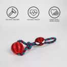 Pókember Hero kötél kutyajáték TPR labdával 30 cm