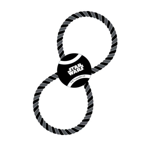 Star Wars Black teniszlabda és kötél kutyajáték