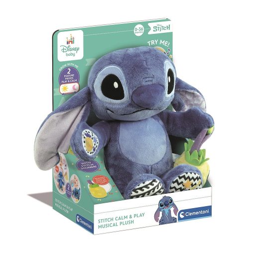Disney Lilo és Stitch, A csillagkutya interaktív plüss játék Calm & Play Clementoni