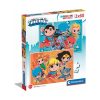 DC Super Hero Mini Friends 2x60 db-os puzzle Clementoni