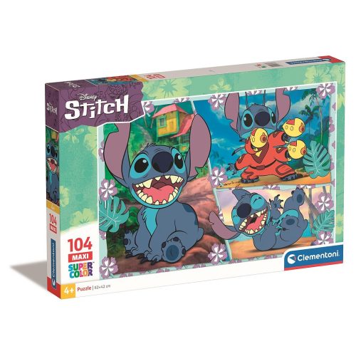 Disney Lilo és Stitch, A csillagkutya Plasma Blaster 104 db-os maxi puzzle Clementoni