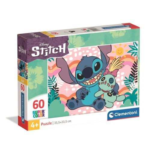 Disney Lilo és Stitch, A csillagkutya Scrump’s Day 60 db-os puzzle Clementoni