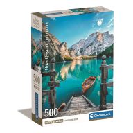 Olaszország Braies Lake 500 db-os Compact puzzle Clementoni