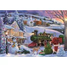 Karácsonyi Train 500 db-os Compact puzzle Clementoni