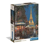   Párizs Night at Eiffel Café 500 db-os Compact puzzle Clementoni