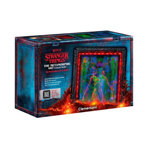 Stranger Things The Demogorgon 520 db-os puzzle LED-es keretben Clementoni