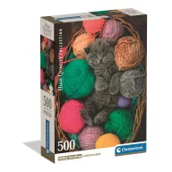 Cicás Fluffy 500 db-os Compact puzzle Clementoni