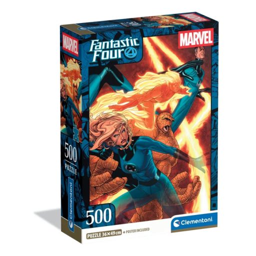 A Fantasztikus 4-es Flame 500 db-os Compact puzzle Clementoni
