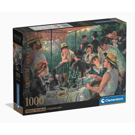 Művészet A csónakázó társaság ebédje Renoir 1000 db-os Compact puzzle Clementoni