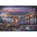 Budapest Lights of the Danube 1000 db-os Compact puzzle Clementoni