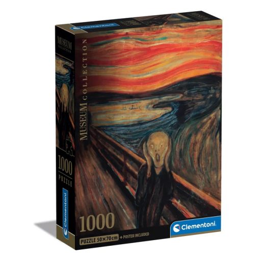 Művészet A sikoly Munch 1000 db-os Compact puzzle Clementoni
