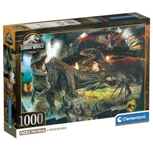 Jurassic World Showdown 1000 db-os puzzle Clementoni