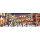 Karácsonyi falu Village 1000 db-os panoráma puzzle Clementoni