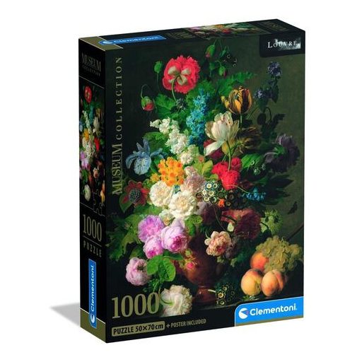 Művészet Virágváza Van Dael 1000 db-os Compact puzzle Clementoni