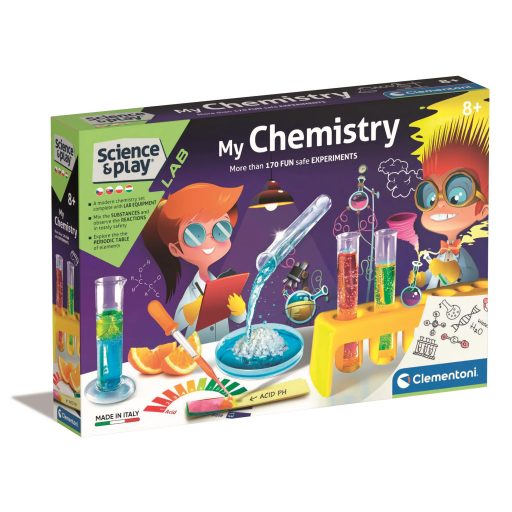 Kémialabor Test tudományos szett Clementoni