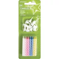 Színes Colorful tortagyertya, gyertya szett 24 db-os