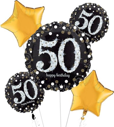 Happy Birthday 50 fólia lufi 5 db-os szett