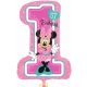 Disney Minnie Pink Első születésnap fólia lufi 71 cm