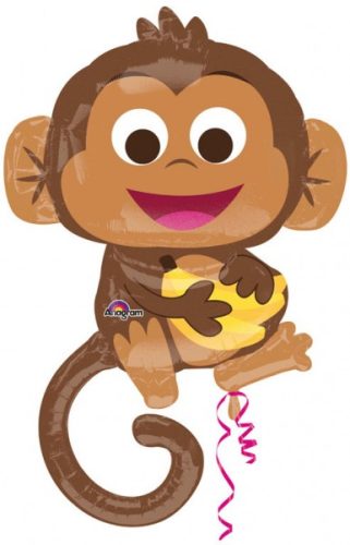 Happy Monkey fólia lufi 91 cm