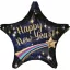 Happy New Year Star fólia lufi 71 cm