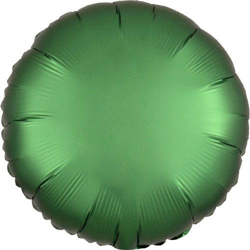 Szatén Emerald kör fólia lufi 43 cm