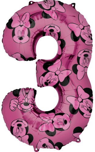 Disney Minnie fólia lufi 3-as szám 66 cm